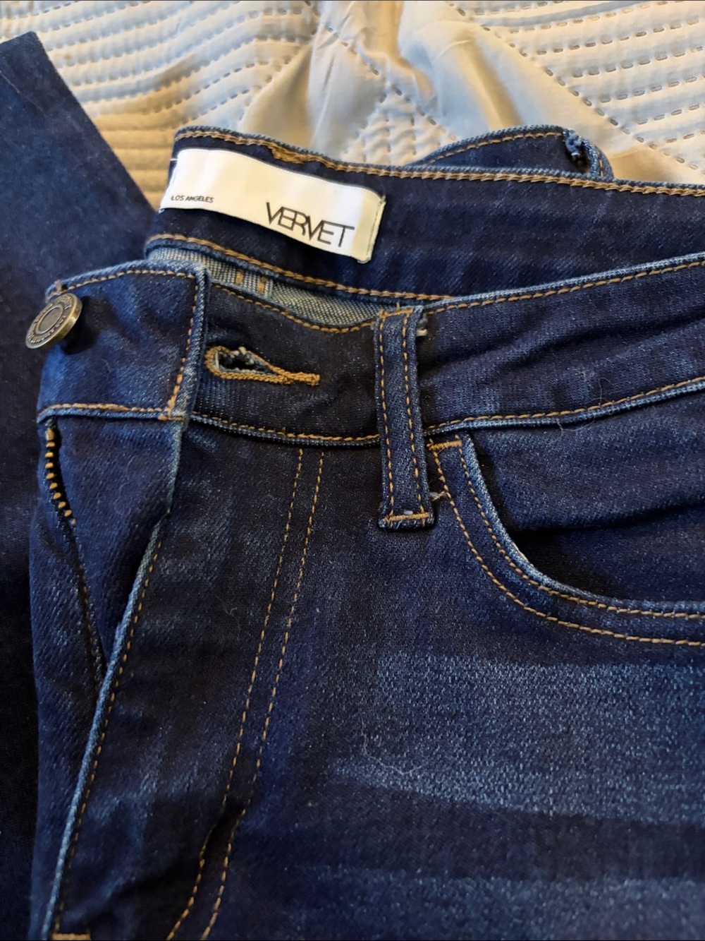 Vervet Women’s Boot Cut Jeans - Dark Blue